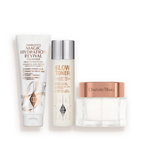 CHARLOTTE’S MAGIC CLEANSE, TONE & GLOW SET SKINCARE KIT