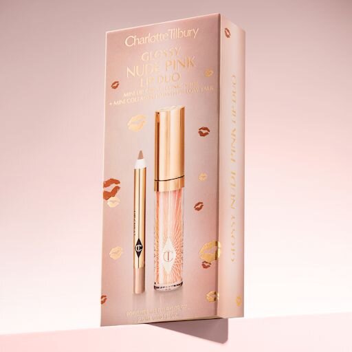 GLOSSY LIP DUO NUDE PINK